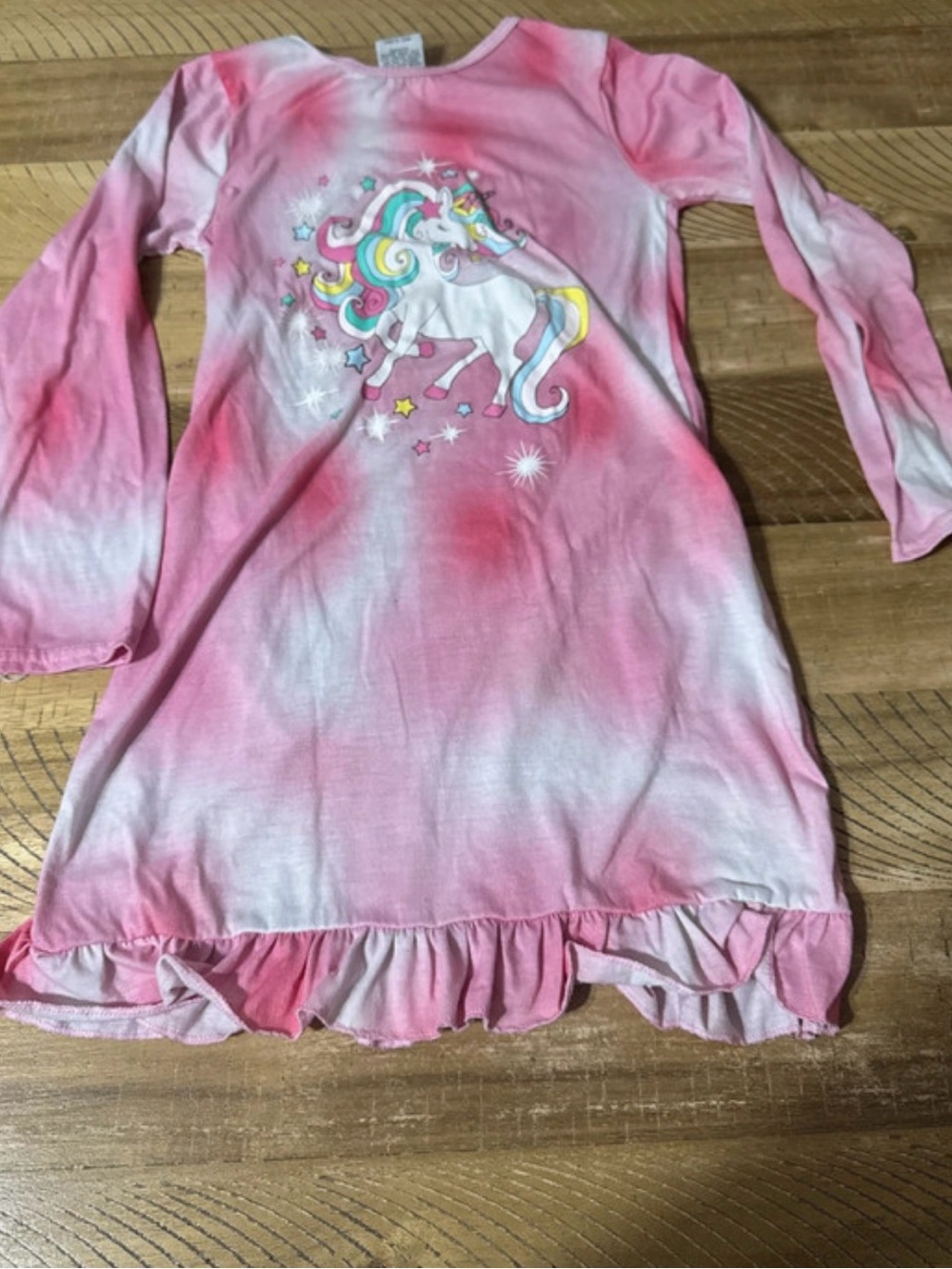 Girls Pink Unicorn Nightgown Pajamas